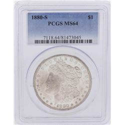 1880-S $1 Morgan Silver Dollar Coin PCGS MS64