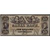 Image 1 : 1800s $10 Canal Bank New Orleans Obsolete Bank Note