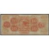 Image 2 : 1800s $10 Canal Bank New Orleans Obsolete Bank Note
