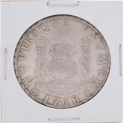 1768 Mexico 8 Reales Pillar Silver Coin
