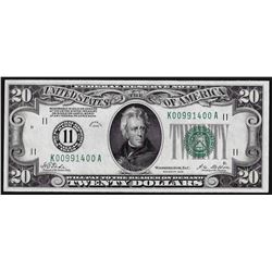 1928 $20 Federal Reserve Note Dallas