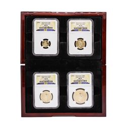 2010 American Gold Eagle (4) Coin Set NGC MS70 Early Release