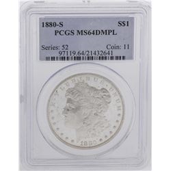 1880-S $1 Morgan Silver Dollar Coin PCGS MS64DMPL
