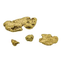 Lot of (4) Gold Nuggets 5.1 Grams
