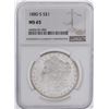 Image 1 : 1880-S $1 Morgan Silver Dollar Coin NGC MS65