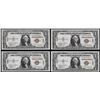 Image 1 : Lot of (4) Consecutive 1935A $1 Silver Certificate WWII Emergency Hawaii Notes