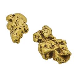 Lot of (2) Gold Nuggets 2.6 Grams
