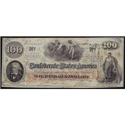 1862 $100 Confederate States of America Note