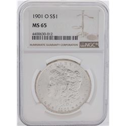 1901-O $1 Morgan Silver Dollar Coin NGC MS65