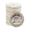 Image 2 : Roll of (20) 1963-D Brilliant Uncirculated Franklin Half Dollar Coins