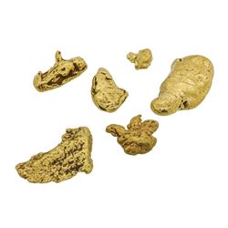 Lot of (6) Gold Nuggets 8.1 Grams