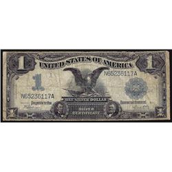 1899 $1 Black Eagle Silver Certificate Note