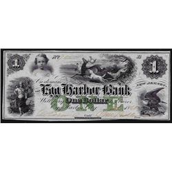 1861 $1 Egg Harbor Bank Obsolete Note