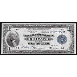 1919 $1 Federal Reserve Bank of Chicago National Currency Note