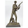 Image 1 : Western Cowboy With Gun Bronze Statue on Marble base Rodeo Bronco Rider Sculpture