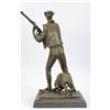 Image 4 : Western Cowboy With Gun Bronze Statue on Marble base Rodeo Bronco Rider Sculpture