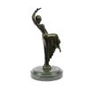 Image 8 : 10" Tall Dancer Bronze Sculpture on marble base Statue