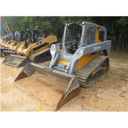 2011 JOHN DEERE 333D SKID STEER LOADER, VIN/SN:200535 - CRAWLER, GP BUCKET, CANOPY, METER READING 1,
