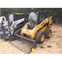 2011 CAT 262C SKID STEER LOADER, VIN/SN:MST04170 - WHEELED, GP BUCKET, ECAB W/AIR, METER READING 713