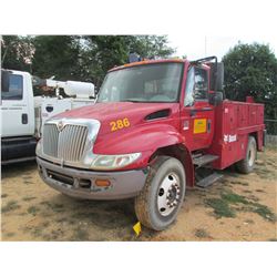 2007 INTERNATIONAL 4200 SERVICE TRUCK, VIN/SN:1HTMPAFM47H429802 - S/A, VT365 DIESEL ENG, 6 SPD TRANS