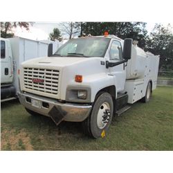 2005 GMC C6500 FUEL & LUBE TRUCK, VIN/SN:1GDJ6C1C95F504382 - S/A, CAT DIESEL ENG, A/T, 7 PRODUCT TAN