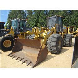 2003 JOHN DEERE 624H WHEEL LOADER, VIN/SN:588614 - QUICK COUPLER, GP BUCKET, ECAB W/AIR, 28L-26 TIRE