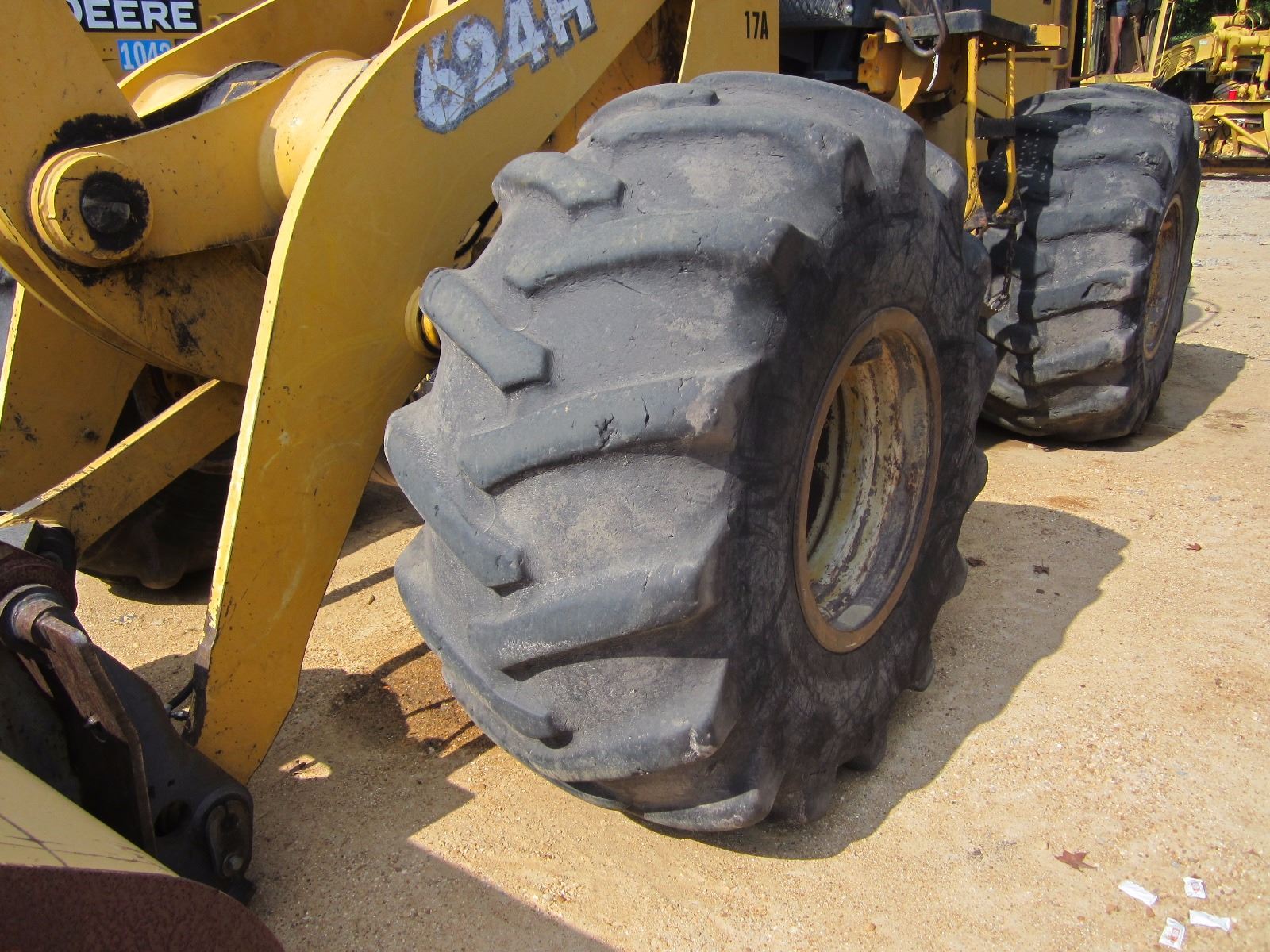 2003 JOHN DEERE 624H WHEEL LOADER, VIN/SN:588614 - QUICK COUPLER, GP ...