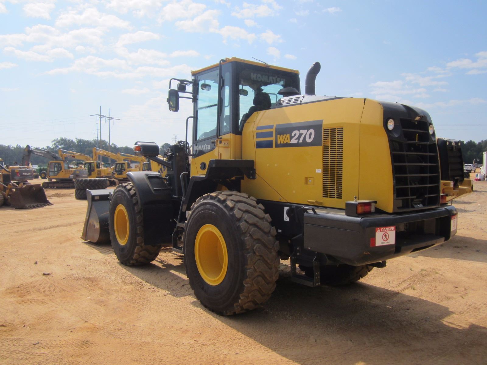 2016 KOMATSU WA2708 WHEEL LOADER, VIN/SN83063 QUICK COUPLER, GP