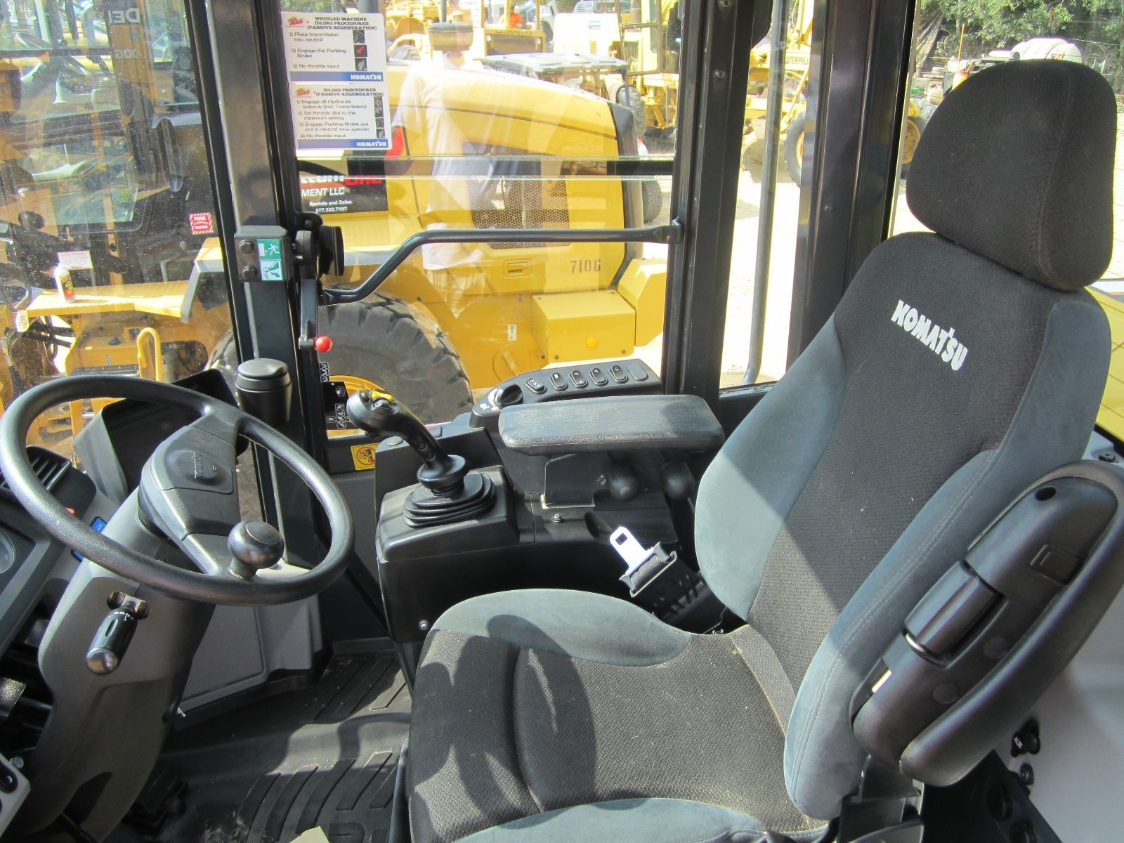 2016 KOMATSU WA2708 WHEEL LOADER, VIN/SN83063 QUICK COUPLER, GP