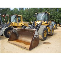2013 VOLVO L60G WHEEL LOADER, VIN/SN:11019 QUICK COUPLER, GP BUCKET, ECAB W/AIR, 20.5R25 TIRES, METE