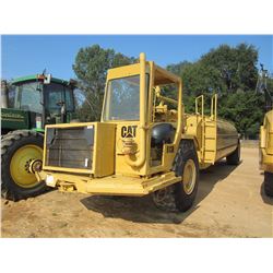 CAT 613B WATER WAGON, VIN/SN:38W6144 - 5000 GAL TANK, CANOPY, 23.5-25 TIRES, METER READING 9,818 HOU