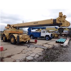 GROVE RT620S ROUGH TERRAIN CRANE, VIN/SN:41146 SHEAVE BLOCK, JIB, OUTRIGGERS (SELLING ABSENTEE -- LO
