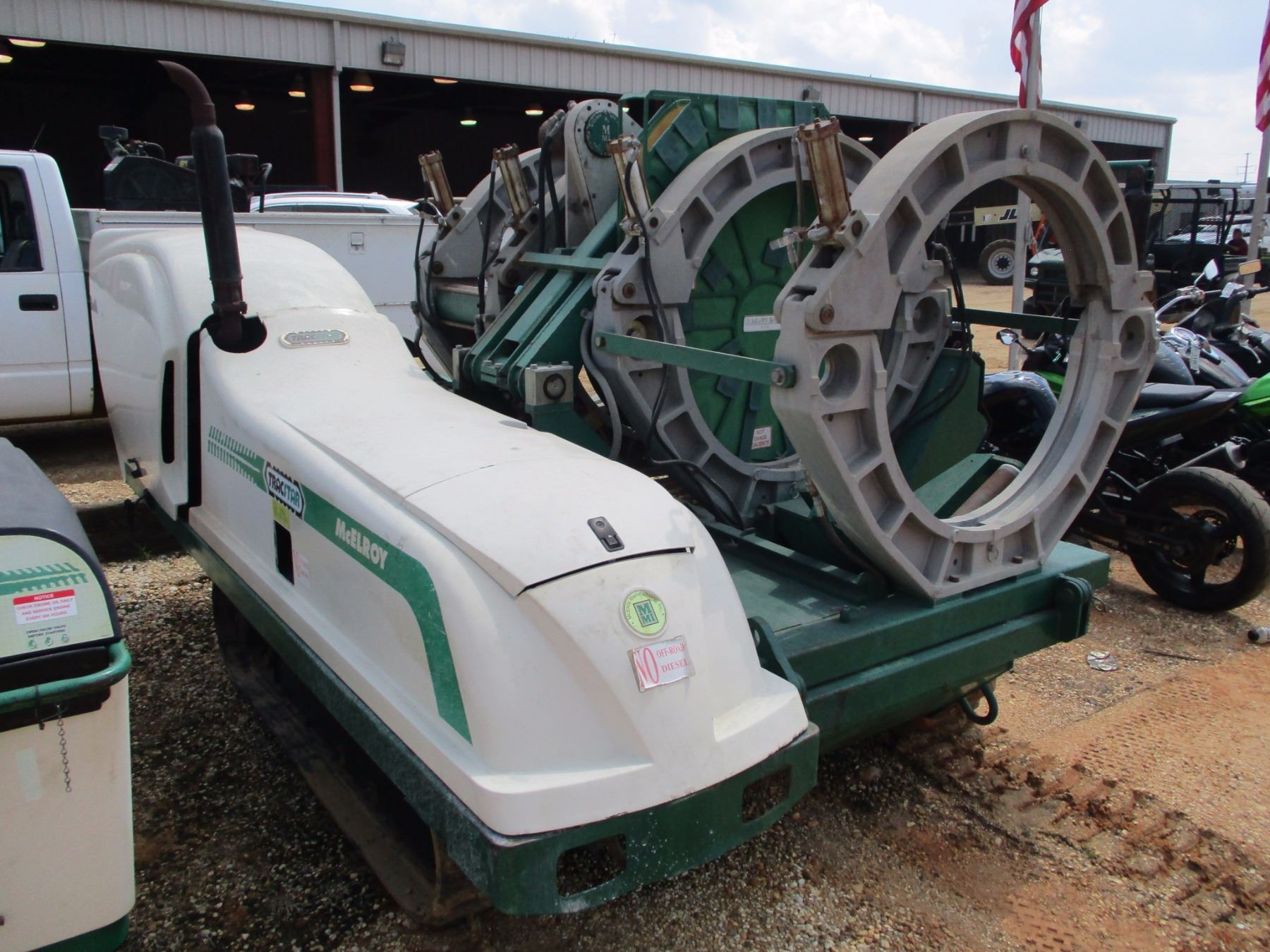 Engine Meter Reading MCELROY T900 FUSION MACHINE, VIN/SN:4593 - TRACKED, KUBOTA DIESEL ...