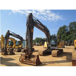 2012 VOLVO EC160DL HYDRAULIC EXCAVATOR, VIN/SN:220115 - 8'6" STICK 72" BUCKET, AUX HYD, REAR CAMERA,