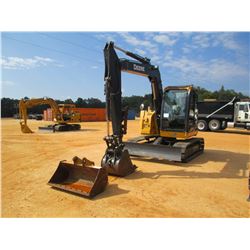 2014 JOHN DEERE 75G HYDRAULIC EXCAVATOR, VIN/SN:015065 7' STICK, 24" BUCKET, 50" CLEAN OUT BUCKET, T