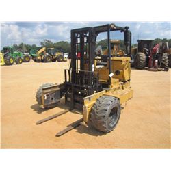 SELLICK TMF55 ALL TERRAIN FORKLIFT, VIN/SN:6096505532D - 120" LIFT, 5500# CAP, ROLL BAR, METER READI