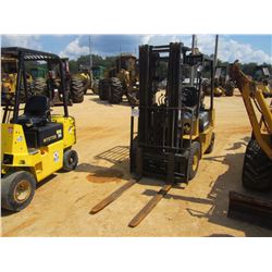 CAT GP25 FORKLIFT, VIN/SN:5AM00357 - 2,500# CAP, TRIPLE STAGE MAST, CANOPY, METER READING 2,550 HOUR