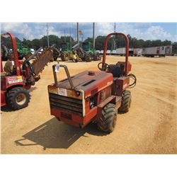 DITCH WITCH 350SX TRENCHER, VIN/SN:4D0328 - DIESEL ENGINE, REAR CABLE PLOW, ROLL BAR, METER READING 