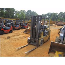 CAT GC25 FORKLIFT, VIN/SN:4EM07869 - 4,700# CAP, A3 STAG, LP GAS, METER READING 7,099 HOURS