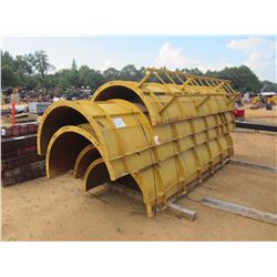 (5) 4' X 12' ROUND CONCRETE COLUMN FORMS