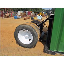 TWO WHEELED HYD DOLLY (USED TO MOVE STEEL CONTAINERS) (PUMP & CONTROL INSIDE CONTAINER)