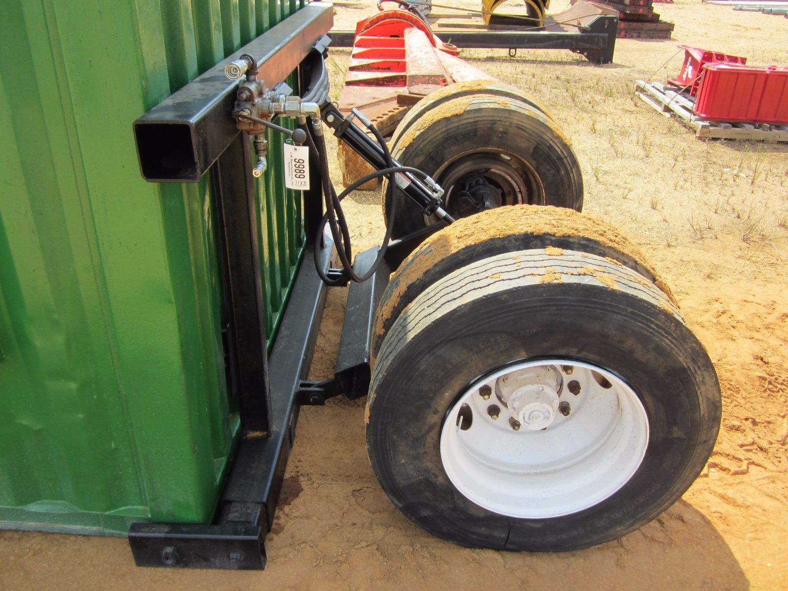 TWO WHEELED HYD DOLLY (USED TO MOVE STEEL CONTAINERS) (PUMP & CONTROL ...