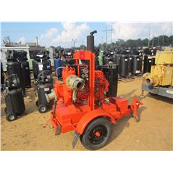 GODWIN CD 100 PUMP, VIN/SN:0436698132 - 4", CAT DIESEL ENG, MTD ON S/A TRAILER, METER READING 2,072 