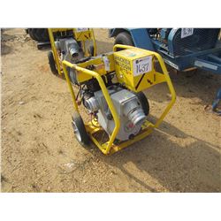 2013 WACKER NEUSON PTS 4" WATER PUMP, - VAN GUARD 16HP GAS ENGINE, ELECT START