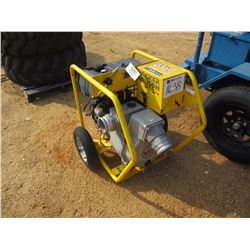 2013 WACKER NEUSON PTS 4" WATER PUMP, - 4" VAN GUARD 16HP GAS ENGINE, ELECT START