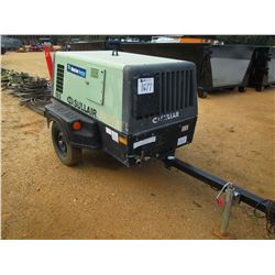 2011 SULLAIR 185 DPQ AIR COMPRESSOR, VIN/SN:201108110115 - PORTABLE, JOHN DEERE DIESEL, 185CFM, METE