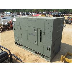 30KW GENERATOR SET, VIN/SN:HX35792 - DIESEL ENG, 50/60 HZ, SKID MTD, METER READING 15 HOURS