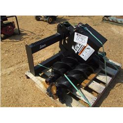 LOWE 750 HYD AUGER, - W/ 8' & 10' BITS, FITS SKID STEER LOADER