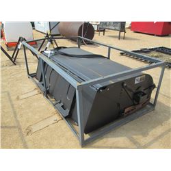 72" ENCLOSED BROOM, FITS SKID STEER LOADER