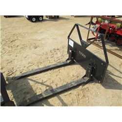 SET OF TITAN FORKS, FITS SKID STEER LOADER